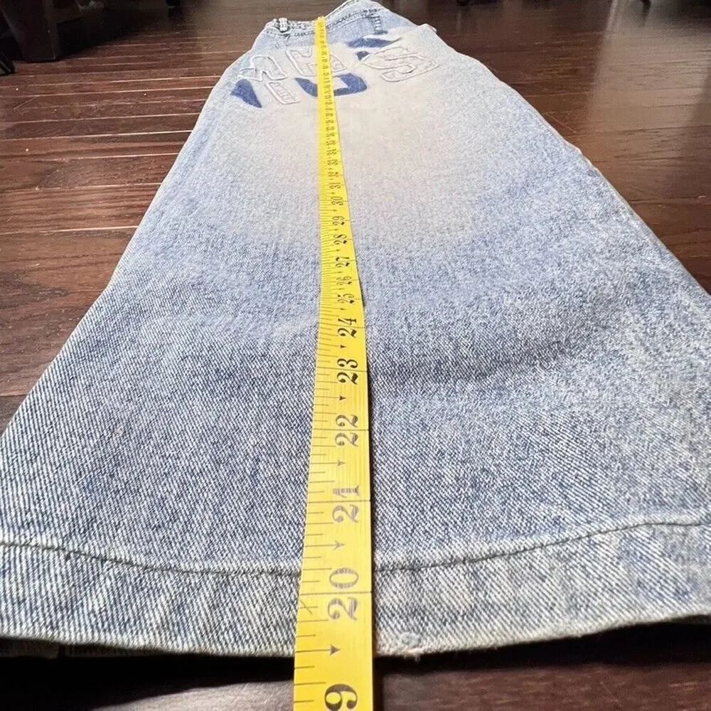 Akademiks Denim Jeans Vgt Baggy Oversized 90s Y2K Skater Grunge Streetwear 40x30